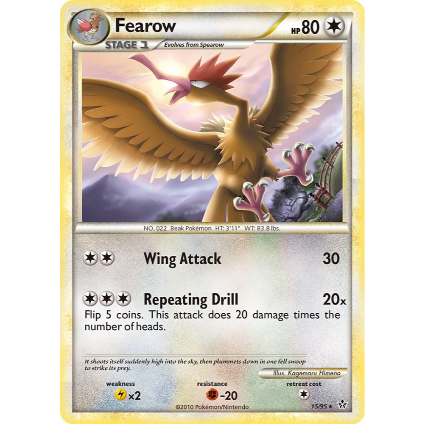 [Thẻ bài Pokemon TCG] Fearow 15/95 Rare