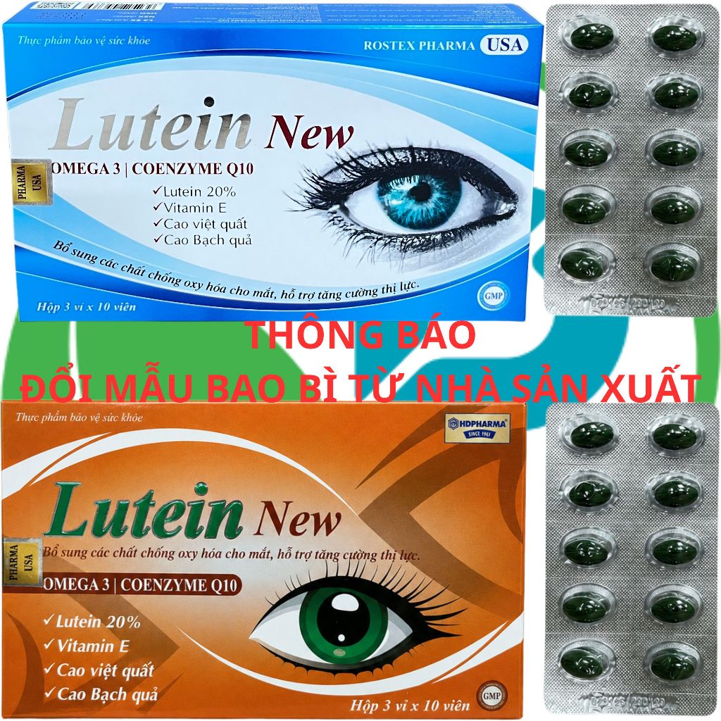 Lutein New (Mẫu Cam) - Rostex - Hải Dương - Vitamin Phục Hồi