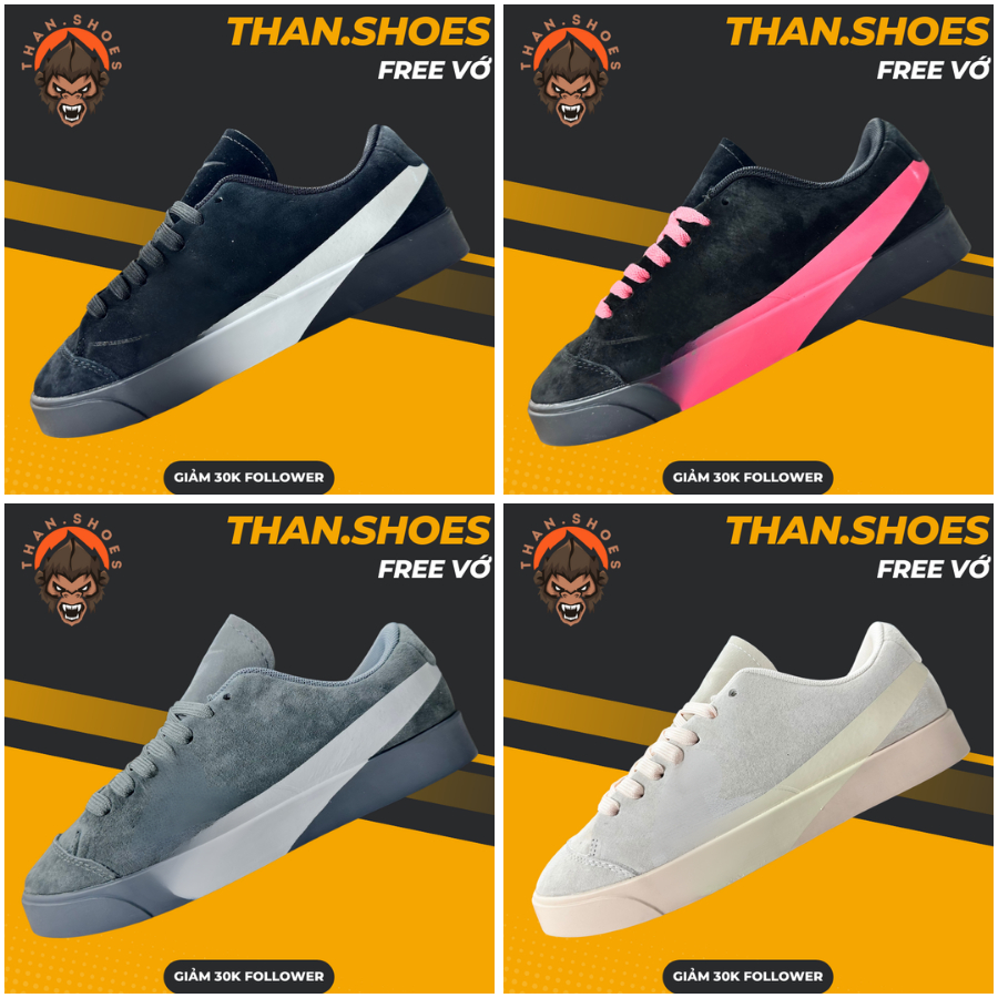 Giày Sneaker Mã số B99 Da Lộn Tổng Hợp Màu - Than.Shoes