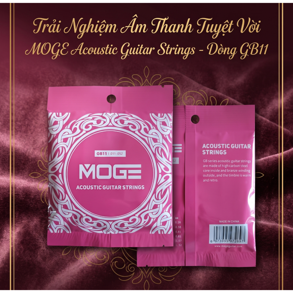 Moge GB11 Acoustic Guitar Strings | Bộ 06 dây