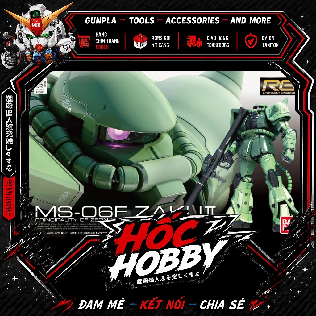Mô Hình Lắp Ráp Bandai RG 1/144 RG Zaku II (Zaku 2) 1/144