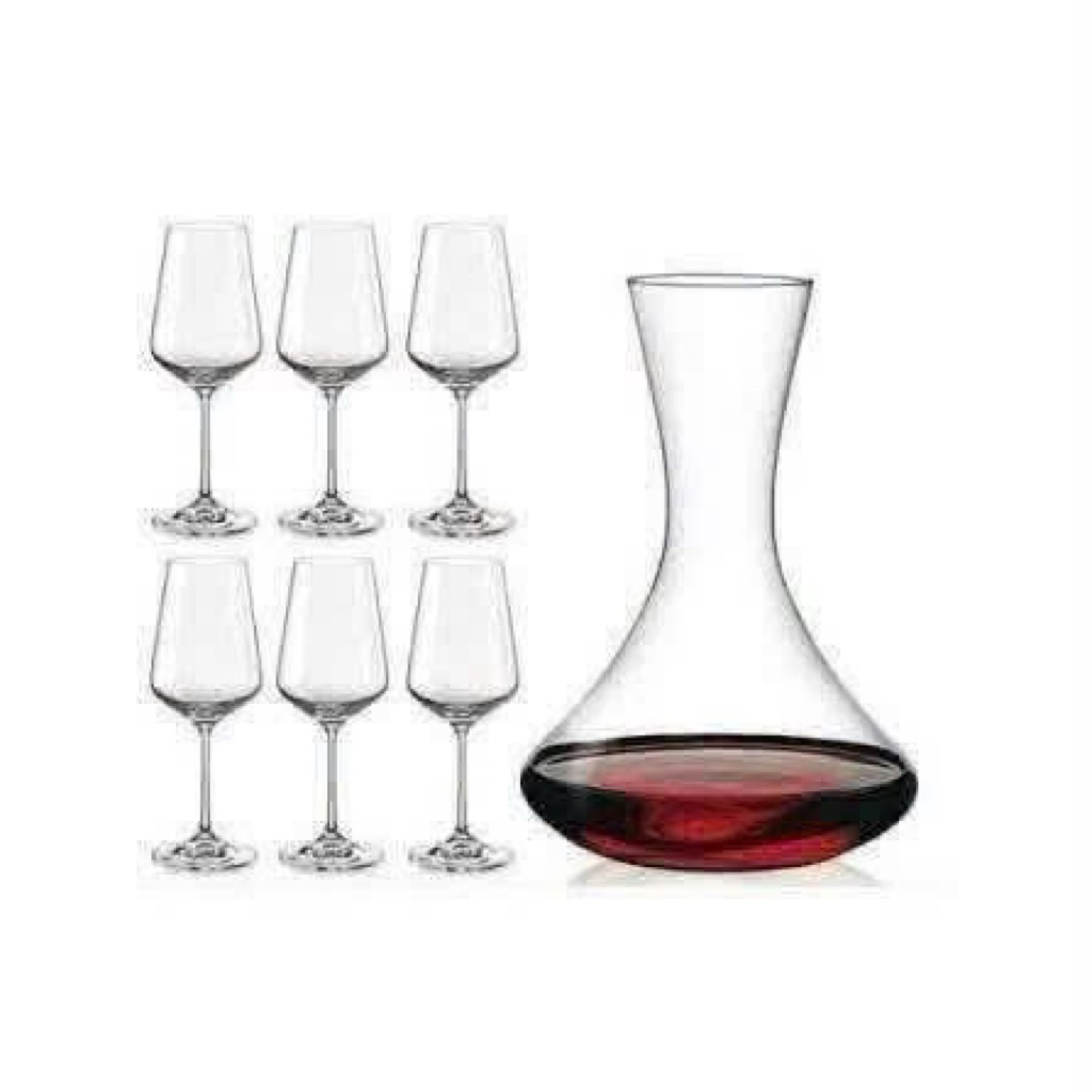 6 Ly Bohemia Sandra 350ml Mã SP: BR23 1 Bình lắc Bohemia Sandra 1500ml