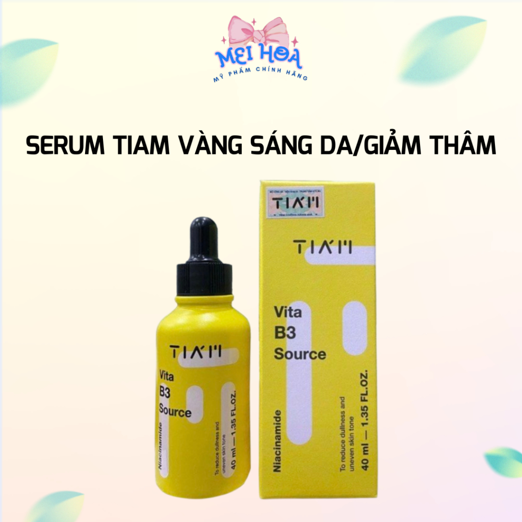 Tinh Chất Serum Tiam Vàng Trắng Sáng Da Giảm Mụn Se Khít Lỗ Chân Lông Niacinamide Alpha Arbutin Meih