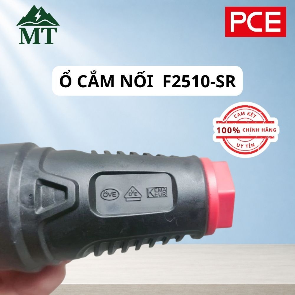 Ổ cắm nối bằng nhựa PCE F2510-SR_ 2P + ‘E’, 16A, 250V, IP20