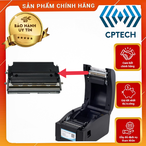 Đầu in nhiệt máy Xprinter 350b, cho máy in tem mã vạch 80mm XP-350B - Đầu in 350b