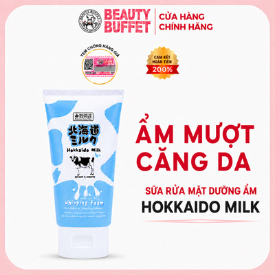 Sữa rửa mặt tạo bọt dưỡng ẩm Made In Nature Hokkaido Milk Moisture Rich Whipping Foam 100g