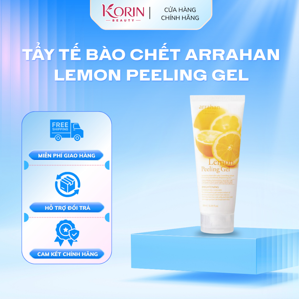 Gel Tẩy Tế Bào Chết Arrahan Lemon Peeling Gel Hương Chanh