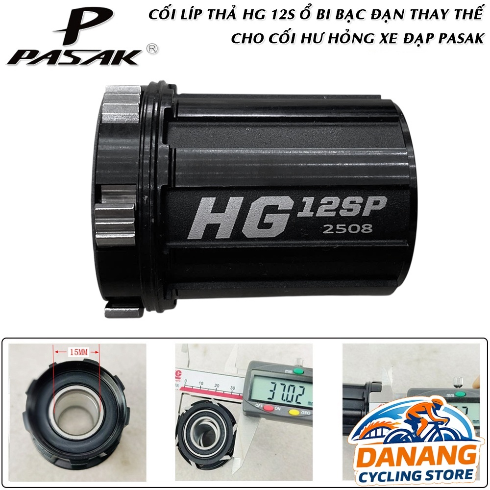 Cối Líp Thả HG 12 Speed Ổ Bi Bạc Đạn Thay Thế Cho Hub PASAK – Freehub Body