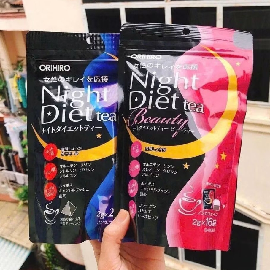 TRÀ GC DIET NIGHT TEA BEAUTY ORIHIRO COLLAGEN (Gói 16 túi lọc)