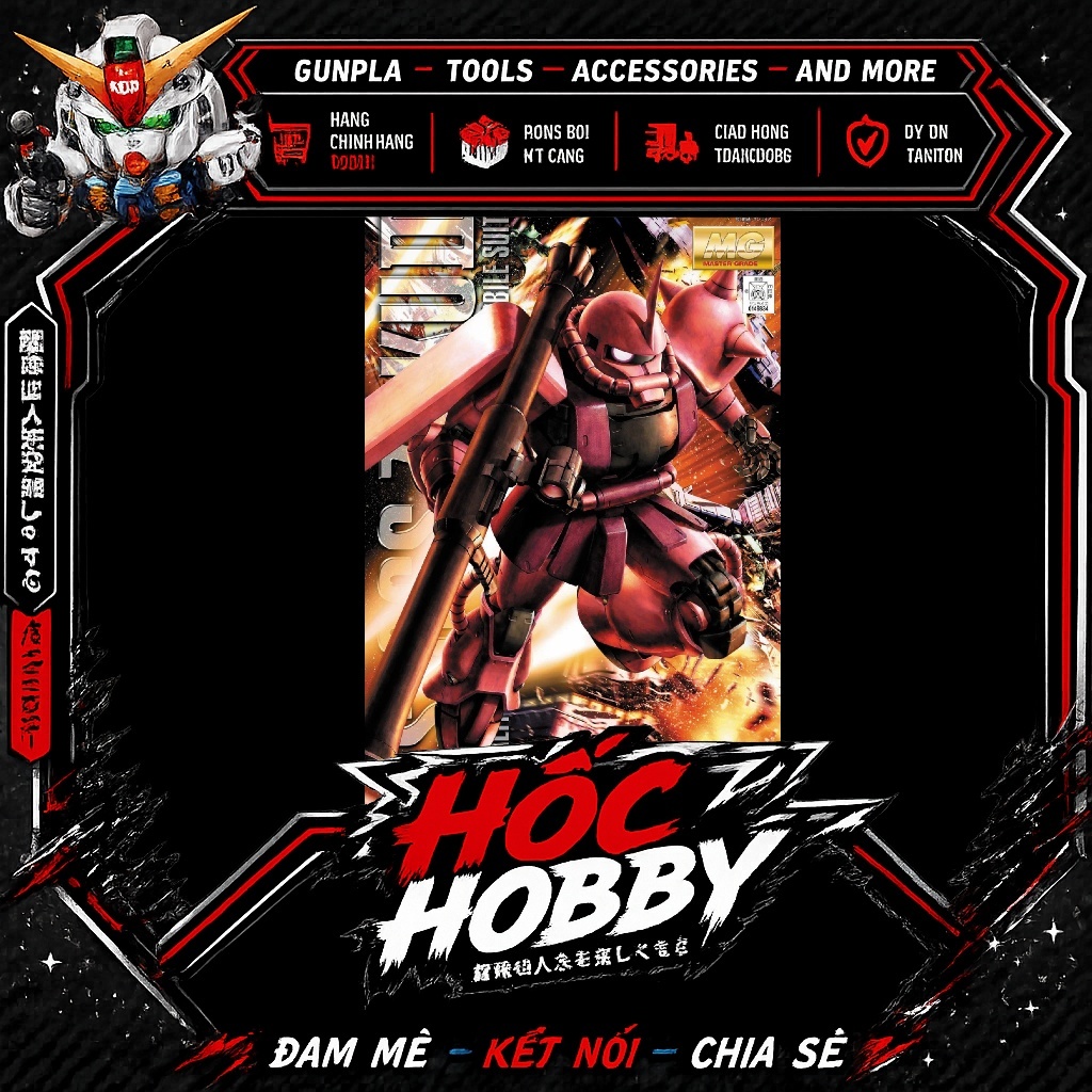 Mô Hình Lắp Ráp Bandai MG 1/100 MS-06S CHAR'S ZAKU ver. 2.0