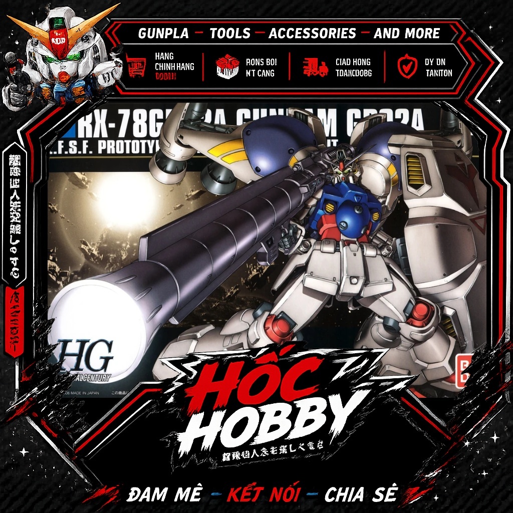 Mô Hình Lắp Ráp Bandai HG 1/144 HG UC RX-78 GP02A Gundam GP02 PHYSALIS Bandai
