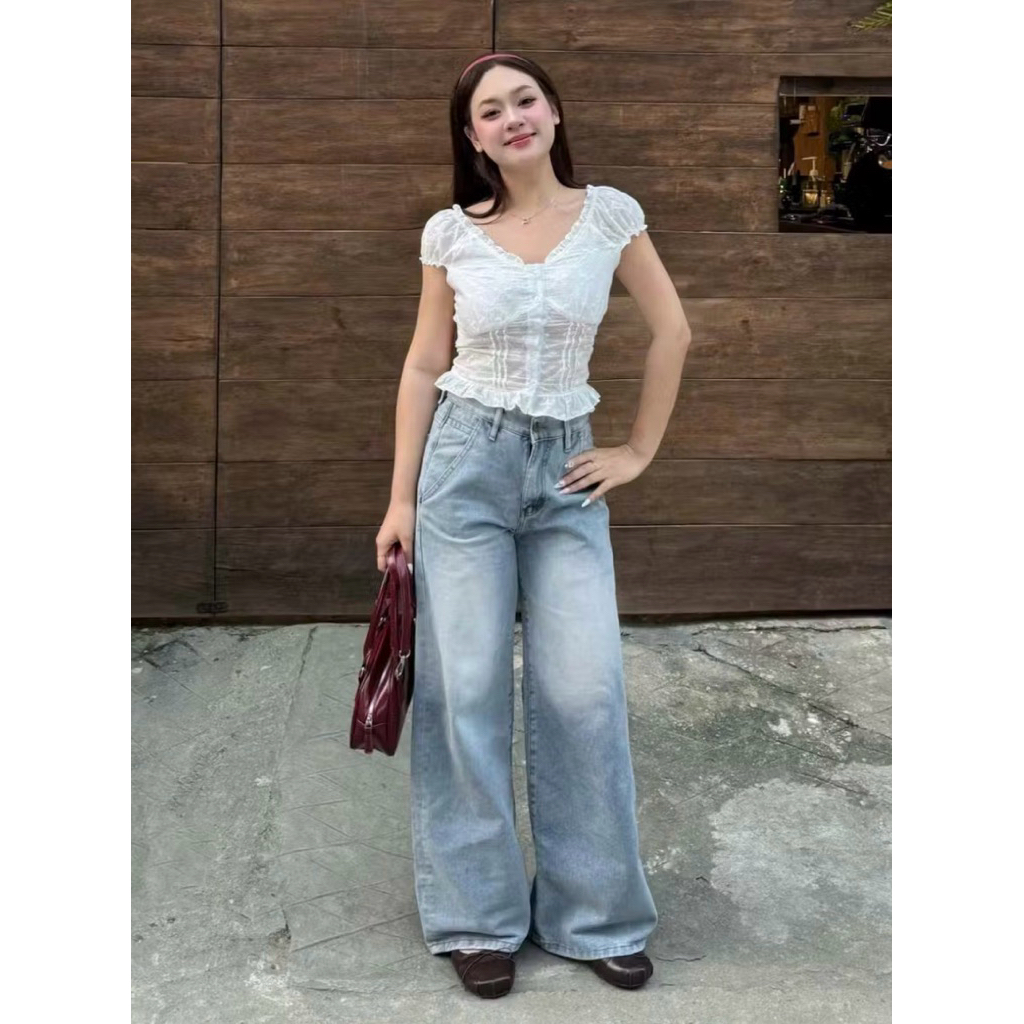Pass quần Bycamcam (XANH NHẠT WASH PREMIUM) szXS