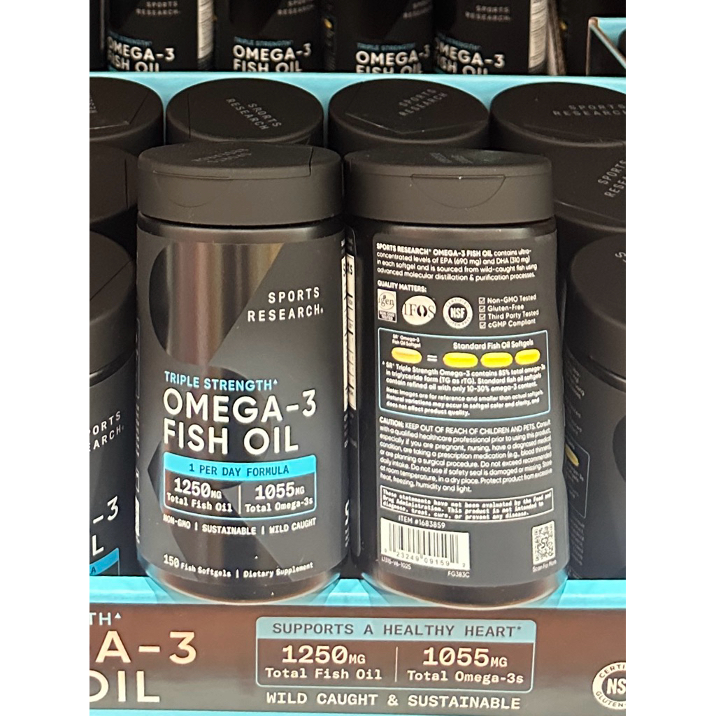 VIÊN DẦU CÁ OMEGA-3 SPORT RESEARCH 135 VIÊN