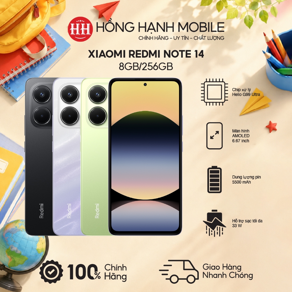 Điện Thoại Xiaomi Redmi Note 14 8GB/256GB - Hàng Chính Hãng