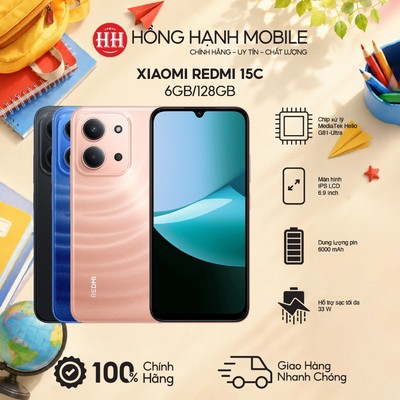 Điện Thoại Xiaomi Redmi 15C 6GB/128GB - Hàng Chính Hãng