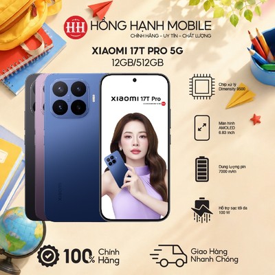 Điện Thoại Xiaomi 17T Pro 5G 12GB/512GB - Hàng Chính Hãng