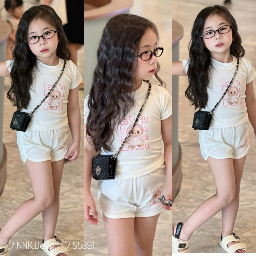 S5991 - BỘ TRẮNG IN HÌNH LABUBU