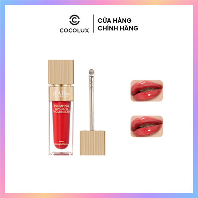 Son Bóng Thuần Chay Hàn Quốc d'Alba Plumping Lip Glow Volumizer 5ml
