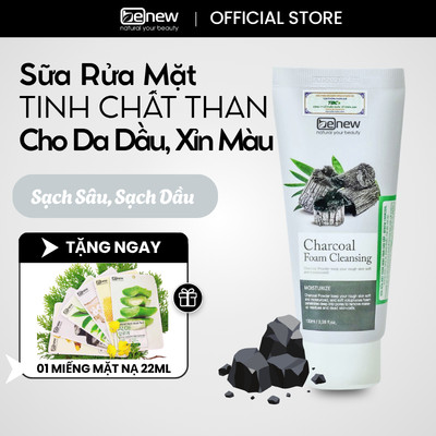 Sữa Rửa Mặt Than Hoạt Tính Size Nhỏ Benew Charcoal Foam Cleansing 100ml