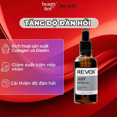 [COMBO 2 CHAI] Peptides 10% - Serum hỗn hợp dành cho mặt và cổ Revox B77 Just - 30ml; chỉ dùng ngoài da