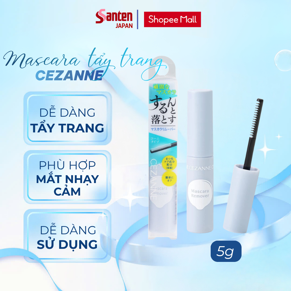 Mascara tẩy trang cho mi Cezanne tẩy trang tức thì Mascara 5g