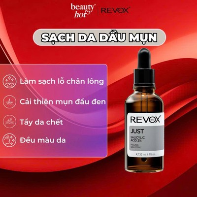 [COMBO 2 CHAI] Salicylic Acid 2% - Tinh chất tẩy tết bào chết cho da mặt Revox B77 Just - 30ml