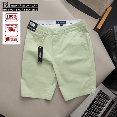 Quần short kaki nam Brado mềm mịn dày dặn, form regular fit - Bravery