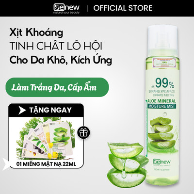Xịt khoáng Lô Hội dưỡng ẩm BENEW Aloe Mineral Moisture Mist 150ml