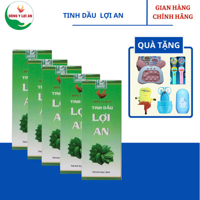 Tinh Dầu Lợi An Hỗ TRợ Bôi Ho Khò Khè Cho Bé COMBO 5 HỘP TINH DẦU 20ml