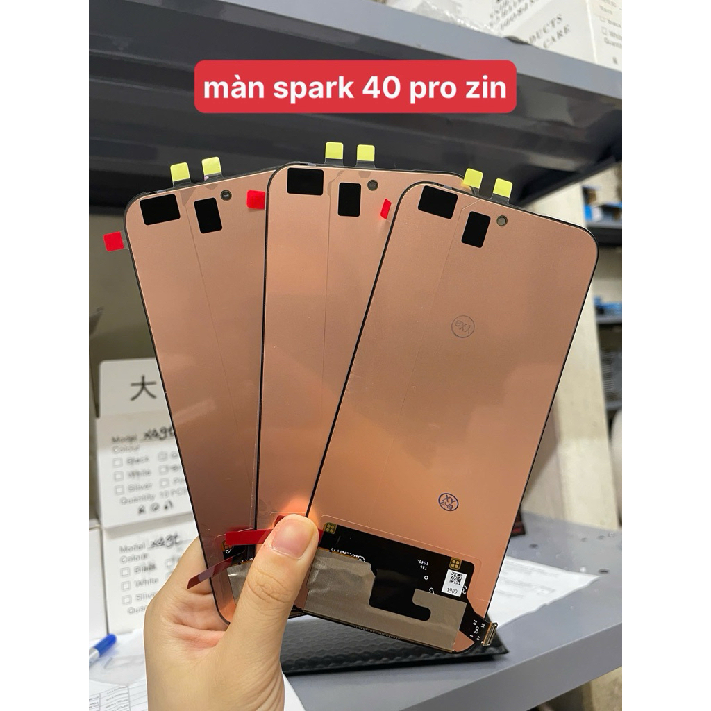 Màn hình Techno Spark 40 Pro/ Techno spark 30 pro/spark 40 pro+ zin (keo+tuavit)