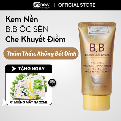 Kem nền và che khuyết điểm cao cấp BENEW Special Snail Cream 50ml