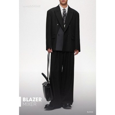 Set Vest Nam MANDORINE Blazer Mixer + Quần Relax-Trouser Form Suông Vải Tuytsi - BLZ025