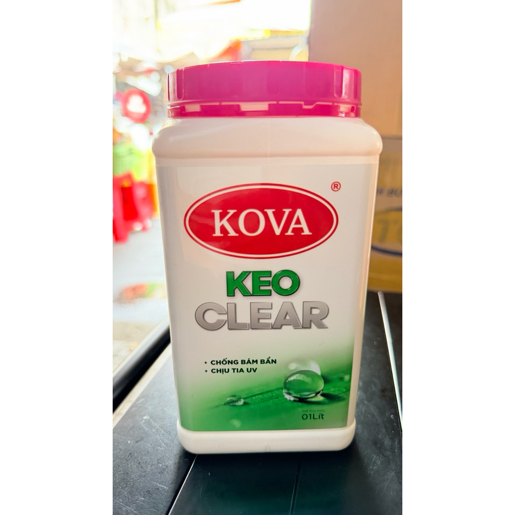 Keo Clear Kova - Phủ bóng, chống thấm, chống bám bẩn