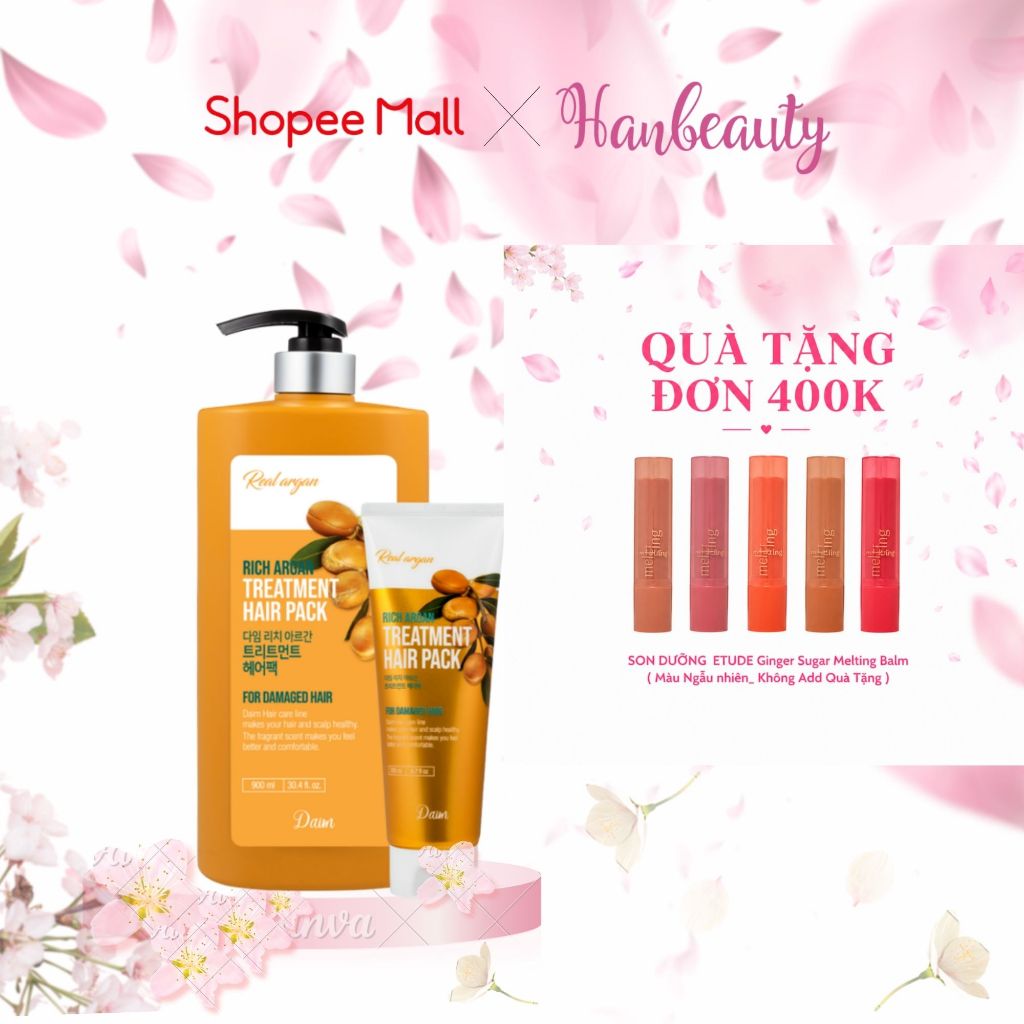 Kem Ủ Tóc Dầu Argan DAIM Rich Argan Treatment Hair Pack 200ml