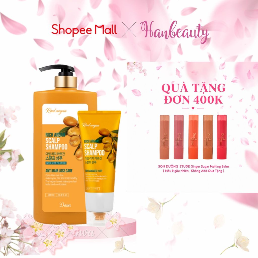 Dầu Gội Chứa Dầu Argan DAIM RICH ARGAN SCALP SHAMPOO