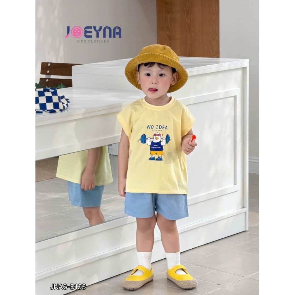 Bộ cotton tank top sắc màu Joeyna cho bé trai
