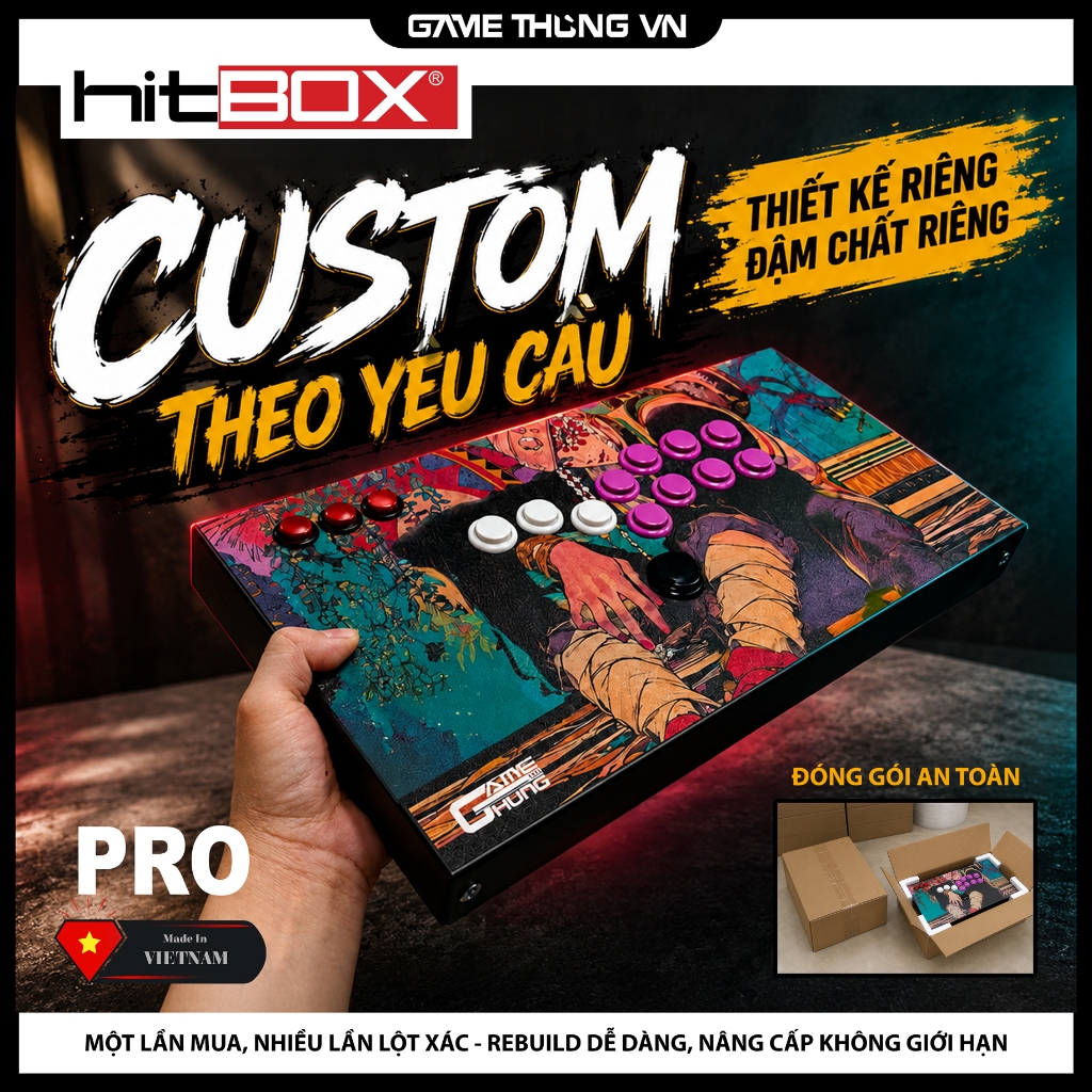 BÀN GAME HITBOX CUSTOM | TÙY CHỈNH LAYOUT | CÓ IN HÌNH THEO YÊU CẦU
