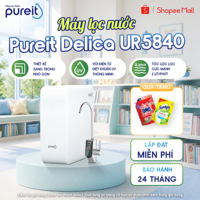 [LẮP ĐẶT 0Đ] Máy lọc nước Âm tủ bếp Pureit Delica UR5840 [BH 24 THÁNG]