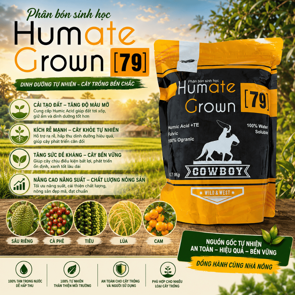 Phân Bón Sinh Học Humate Grow