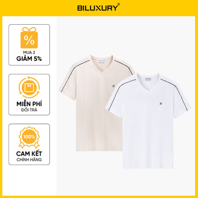 [T8_SALE 169K_HT] Áo Thun Thể Thao Nam 1APKT622 Biluxury Form Slimfit Họa Tiết Cao Cấp Thoáng Mát Co Giãn