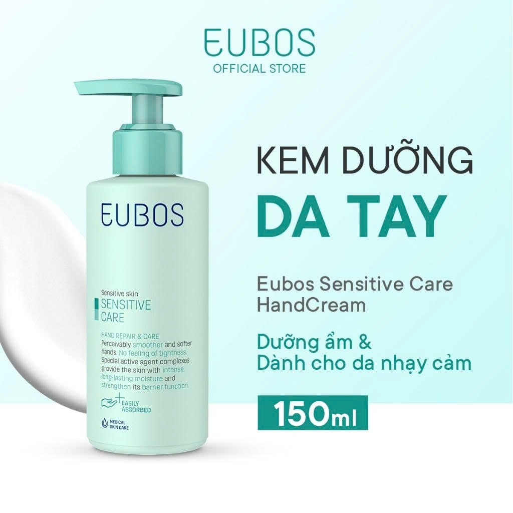 Kem dưỡng da tay EUBOS SENSITIVE CARE HAND REPAIR & CARE 150ml