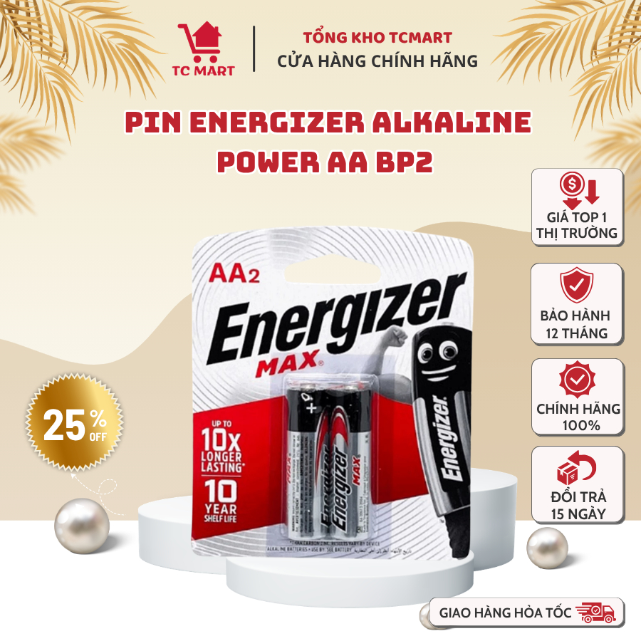 PIN ENERGIZER ALKALINE POWER AA BP2