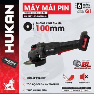 [HÀNG MỚI VỀ] Máy mài pin HUKAN G1-AG5900BL, 3 Mức chỉnh tốc độ, Chống Sốc Đá, Không chổi than, Chân Pin Phổ Thông