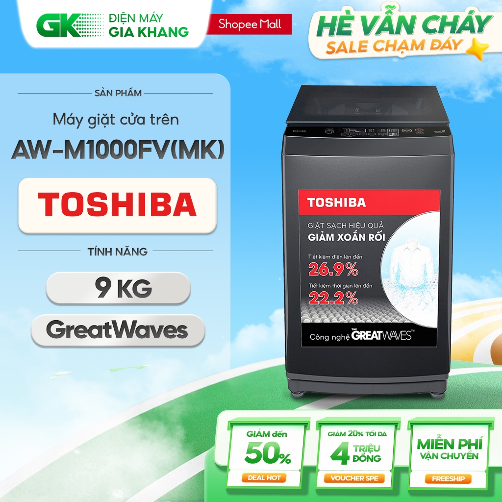 AW-M1000FV(MK) - Máy Giặt Toshiba 9.0kg AW-M1000FV MK [Toàn Quốc]