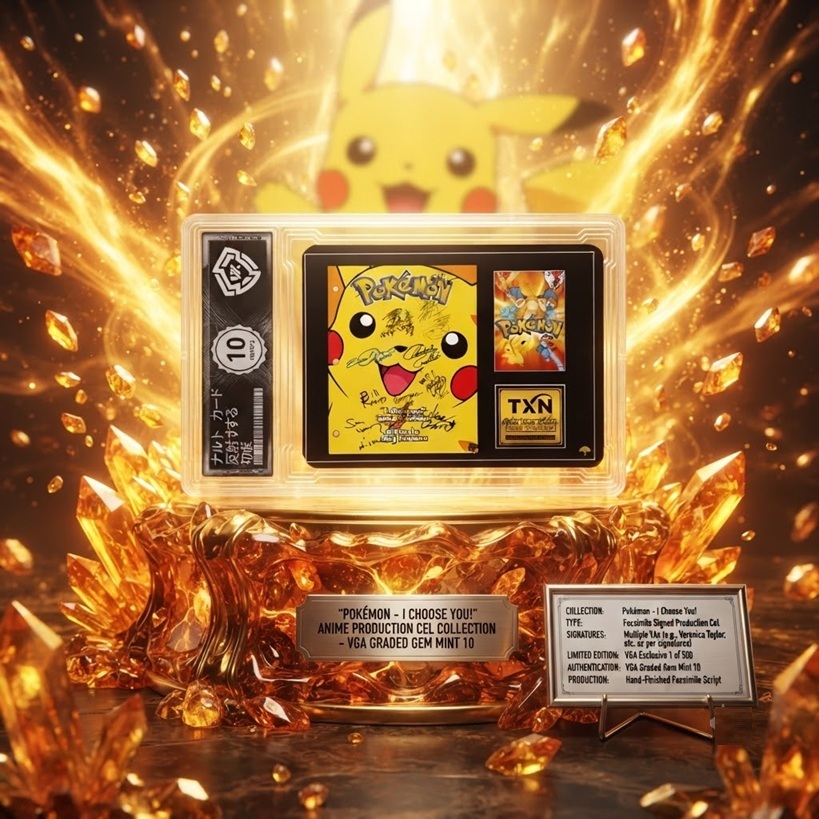Thẻ Slab Chữ Ký Card Pokemon Pikachu First Limited Signature Edition 8 PSA Grading