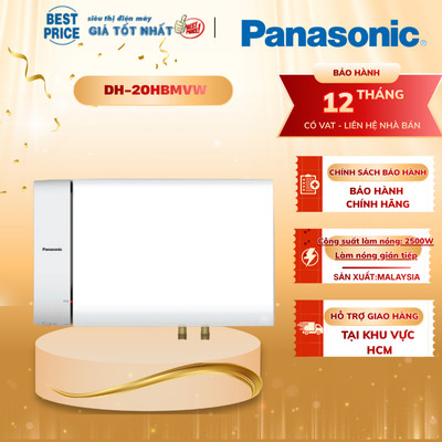 DH-20HBMVW máy nước nóng (bình nước nóng) gián tiếp Panasonic 20 lít DH-20HBMVW