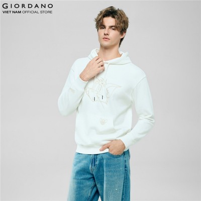 [GIORDANO x Tom&Jerry] Áo Thun Nam Dài Tay Hoodie 01096614-02
