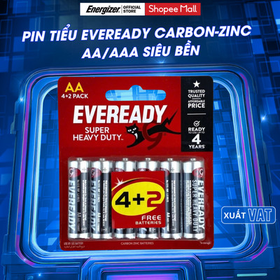 Hộp pin tiểu Eveready Energizer chính hãng