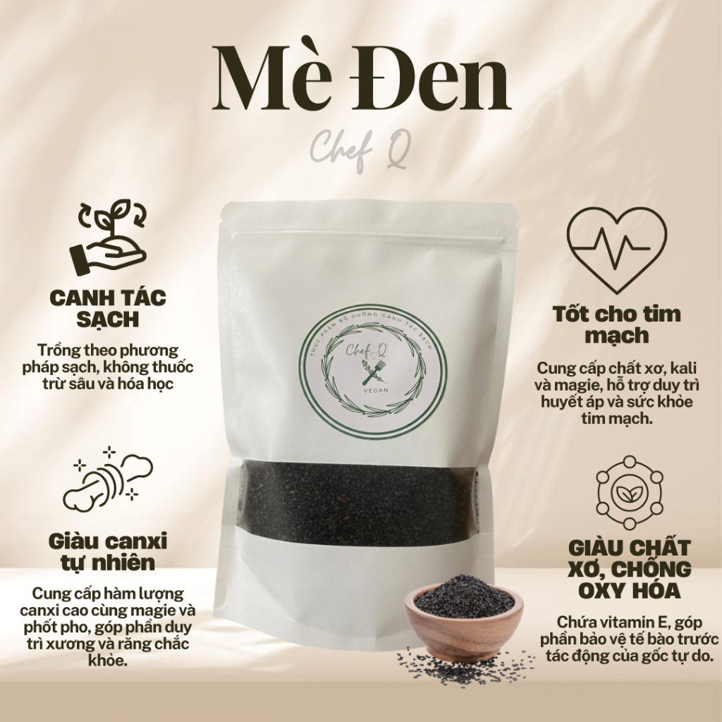 VỪNG ĐEN (MÈ ĐEN) SẠCH, GIỐNG THUẦN CHỦNG, CHẤT LƯỢNG CAO