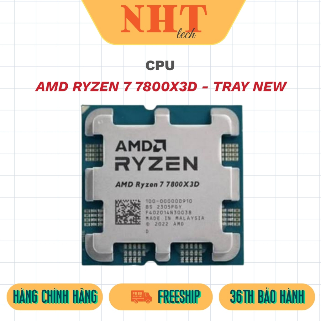 CPU AMD RYZEN 7 7800X3D - TRAY NEW